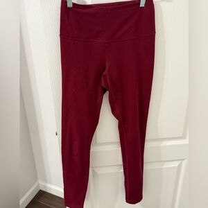 Zella Leggings, Burgundy, Sz S